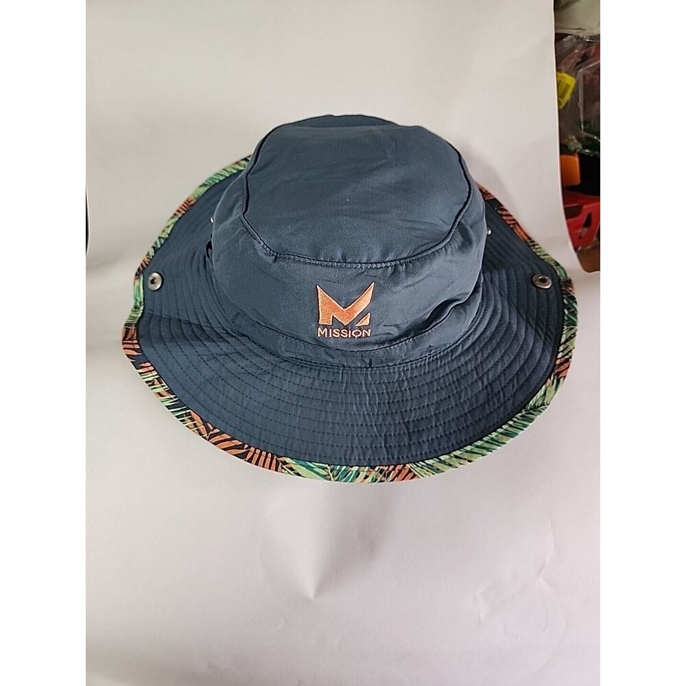 Mission Cooling Bucket Hat- UPF 50, 3” Wide Brim - One Size - SEA PALM